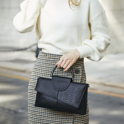 NoirÉlise™ Läderclutch – Elegant Crossbody i Äkta Läder