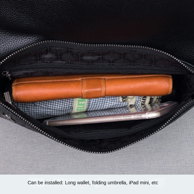 NoirÉlise™ Läderclutch – Elegant Crossbody i Äkta Läder